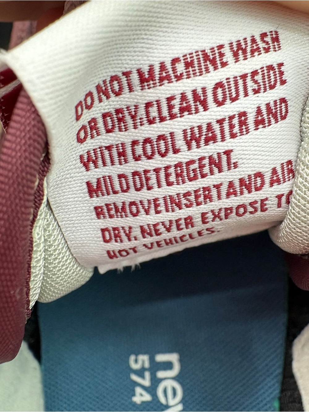 New Balance 574 Classic ML574EVM Burgundy Suede Mesh Sneakers Men’s 8.5 Women’s - Picture 8 of 12